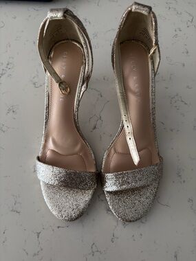 Kelly & Katie Kirstie Glitter Ankle-Strap Sandals